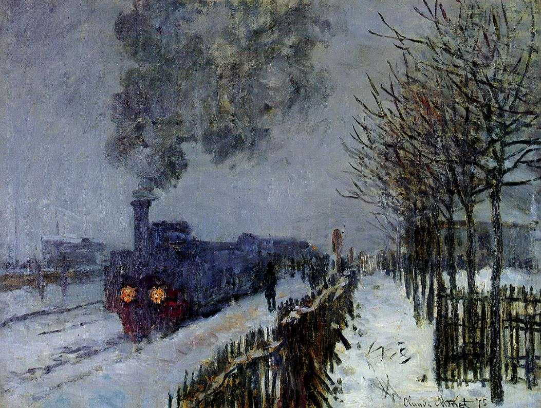 Musée Marmottan Monet Paris - Claude Monet - Le train dans la neige